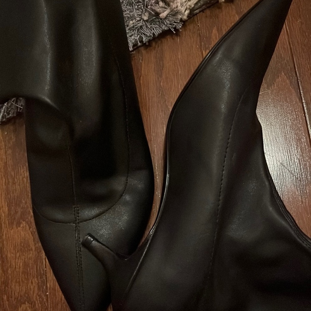 Zara kitten heel pull up booties